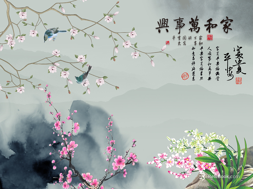 landscape painting texture
