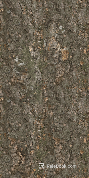 Dark Grey Bark Natural Decoration Map texture