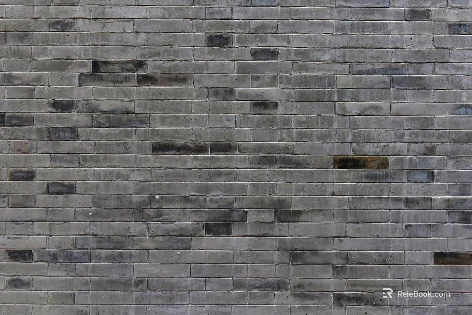 Green gray retro brick wall exterior building materials texture