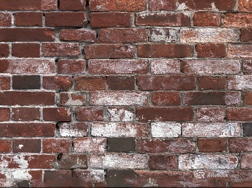 Modern red brick wall texture