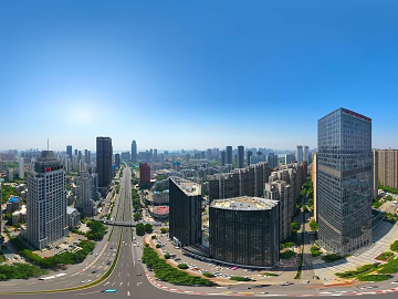 HDR urban ecological greening panorama texture (ID:ffach172403)