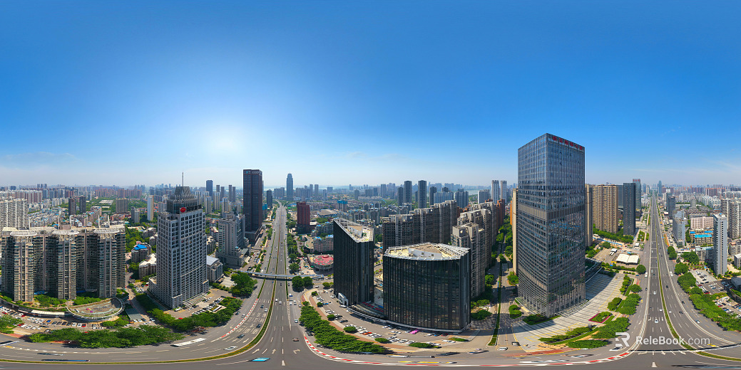 HDR urban ecological greening panorama texture