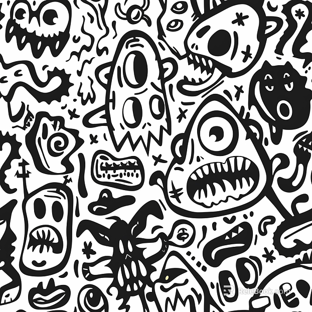 Patterned wall fabric, patterned wallpaper, cartoon wallpaper, cartoon wall fabric, wall fabric, wallpaper, wall covering texture