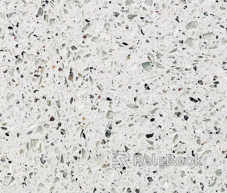 terrazzo stone large white flower artificial stone texture