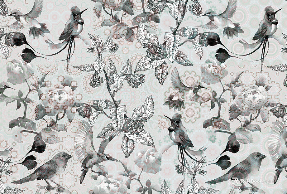 animal and plant pattern texture