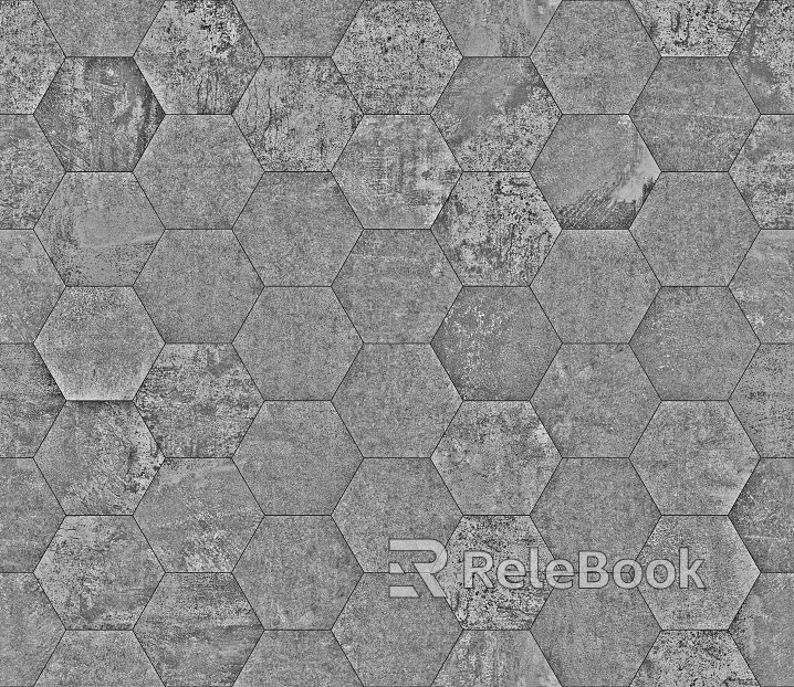 Hexagonal Brick Grey Hexagonal Brick Seamless texture