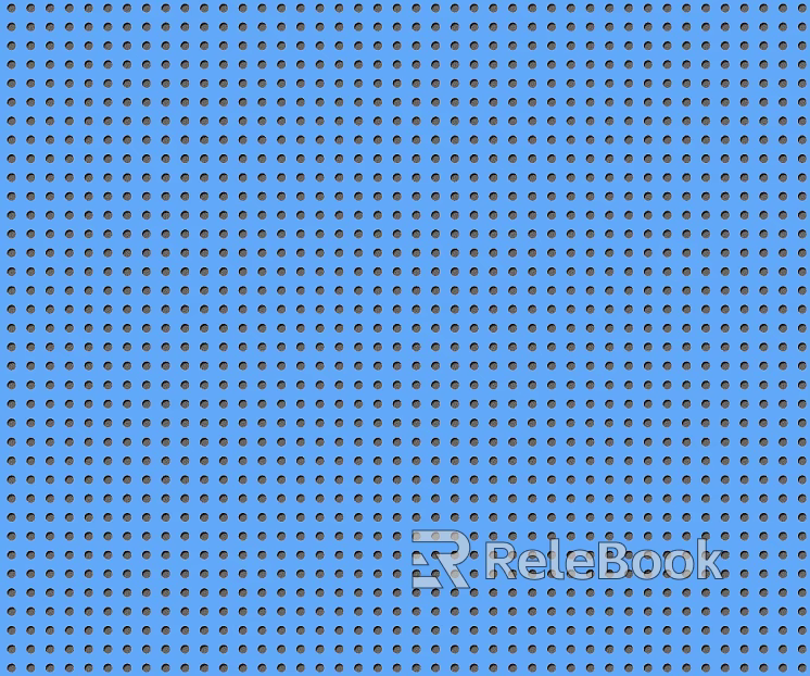 Perforated plate metal texture
