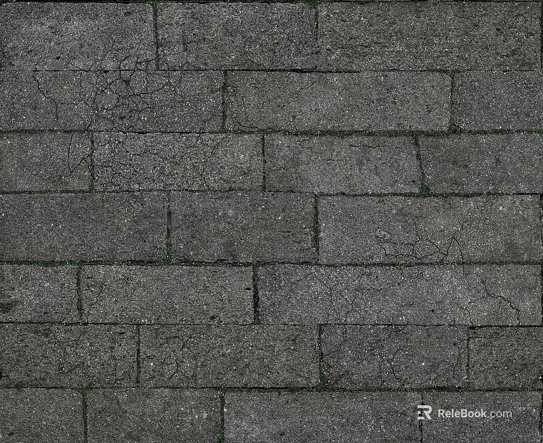 Brick wall strip brick ground texture