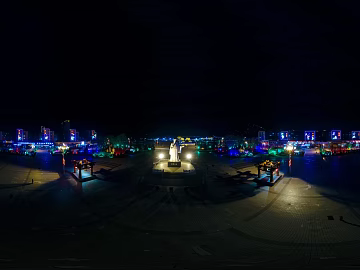 HDR City Lights Night View Panoramic texture (ID:ffach114753)