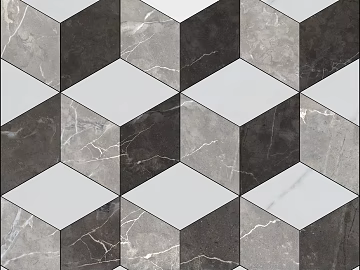 Marble Parquet Black and White Parquet Long Lattice Floor Tile texture (ID:ffajf0030)