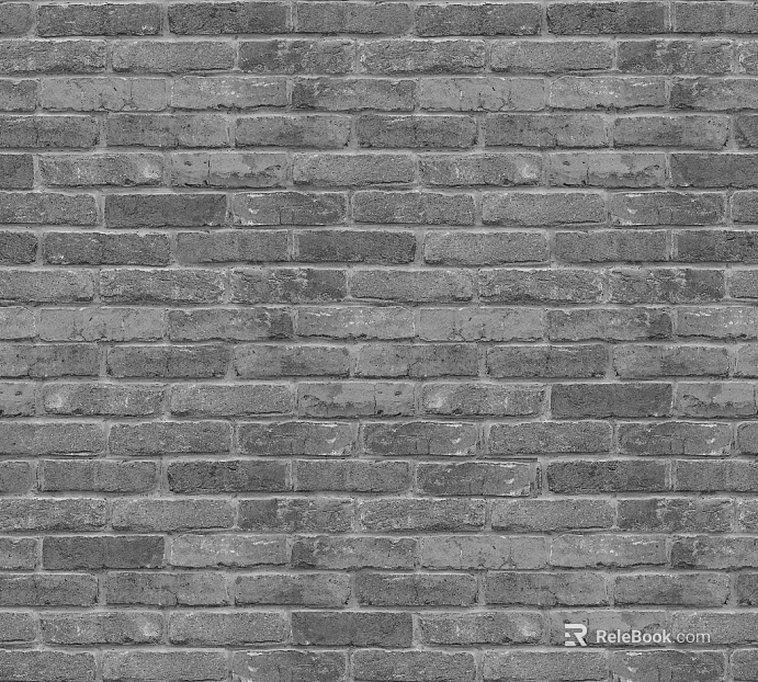 Brick wall gray I-word stone texture