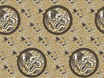 Chinese retro traditional dragon cloud pattern wallpaper texture (ID:ffaeh112021)