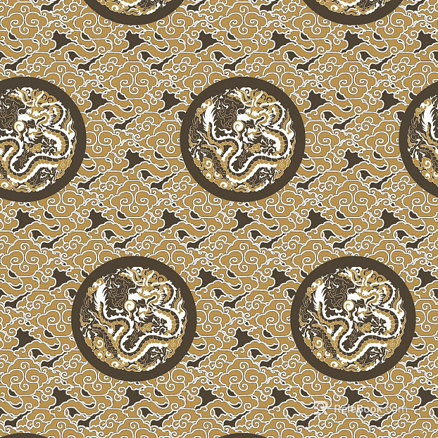 Chinese retro traditional dragon cloud pattern wallpaper texture