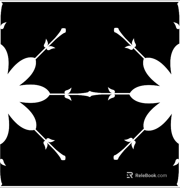 Mask black and white pattern printing texture