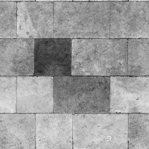 Gray and white stone brick indoor floor tile texture