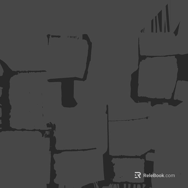 Black and white abstract geometric decorative painting texture
