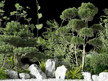 New Chinese-style Garden Landscape texture (ID:ffaeh376339)
