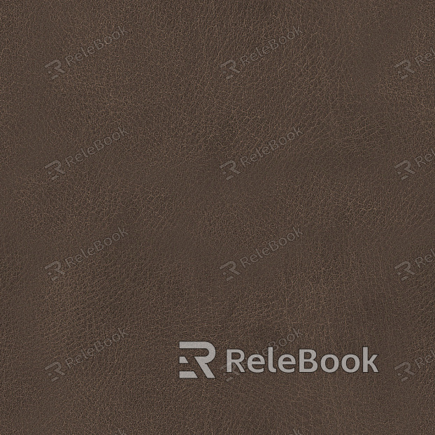 Swatch of coarse-grain leather, exhibiting a rugged texture with prominent, uneven grain patterns and a dark, rich color.