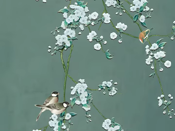 flower-and-bird painting texture (ID:ffach342724)
