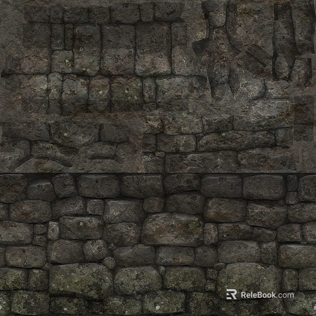 Culture Stone Black Culture Stone texture