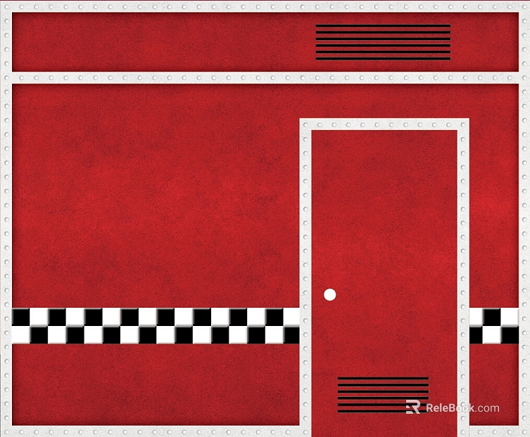 Industrial-style red iron hatch texture