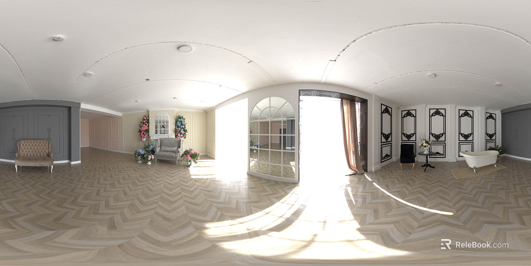 Indoor Home Living Room Daytime HDR texture