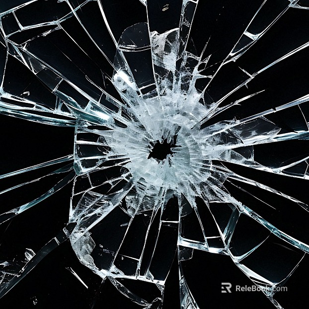 Broken glass texture