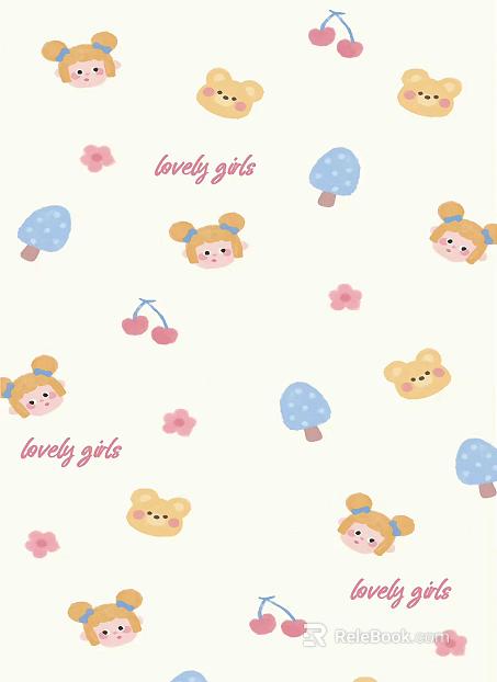 Children's wallpaper texture