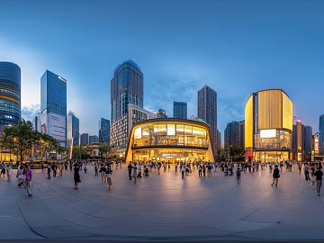 hdr city commercial street street view night view panorama texture (ID:ffach135508)