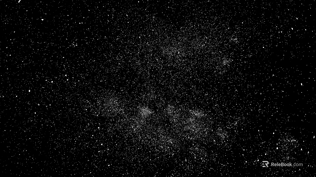 Black and white map of the Milky Way starry sky texture
