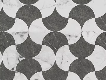 Modern French Stone Parquet Black and White Stone Parquet Marble Parquet Tile Ground Stone Parquet texture (ID:ffach138950)