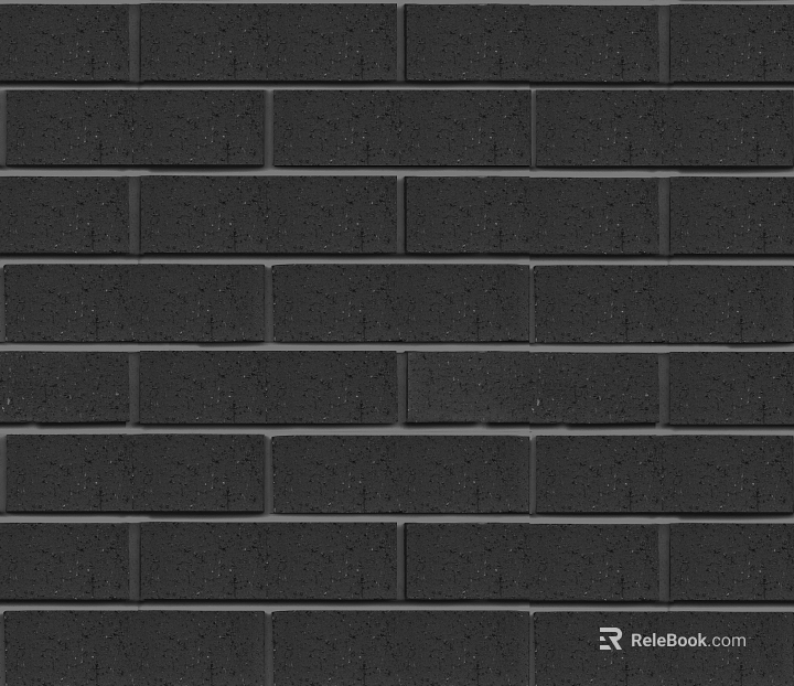 Brick wall black I-brick texture
