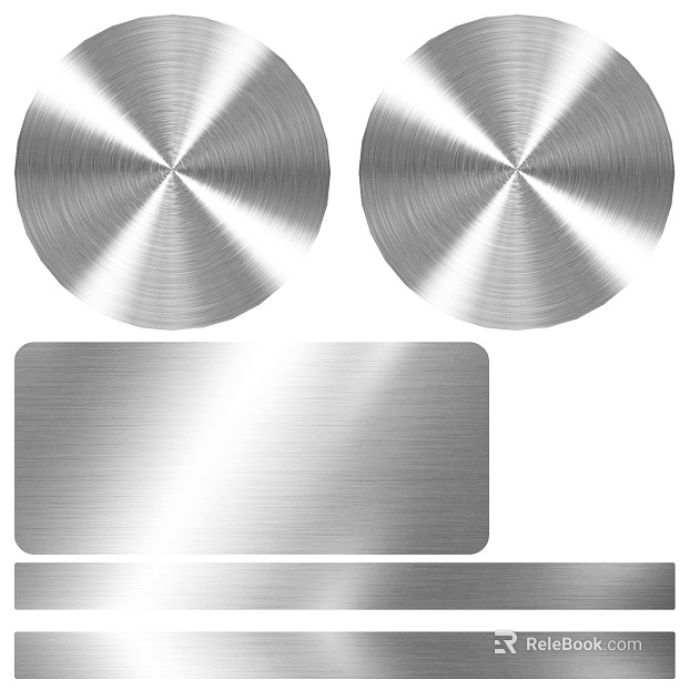 Silver brushed stainless steel sheet metal texture