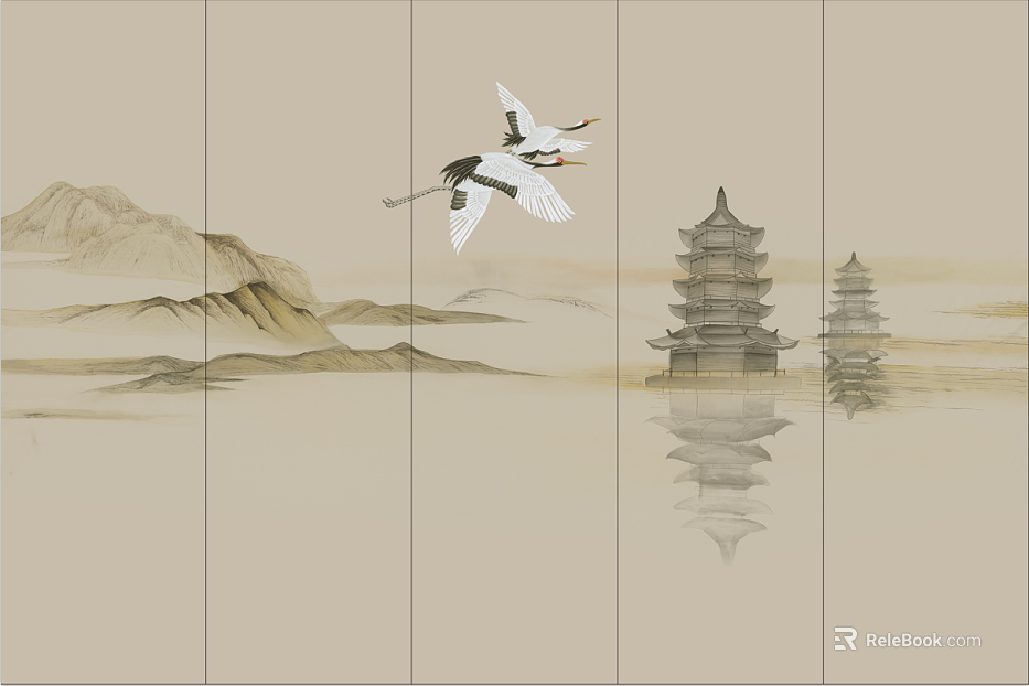 landscape painting texture