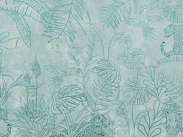 Green flora and fauna wallpaper texture (ID:ffach644056)