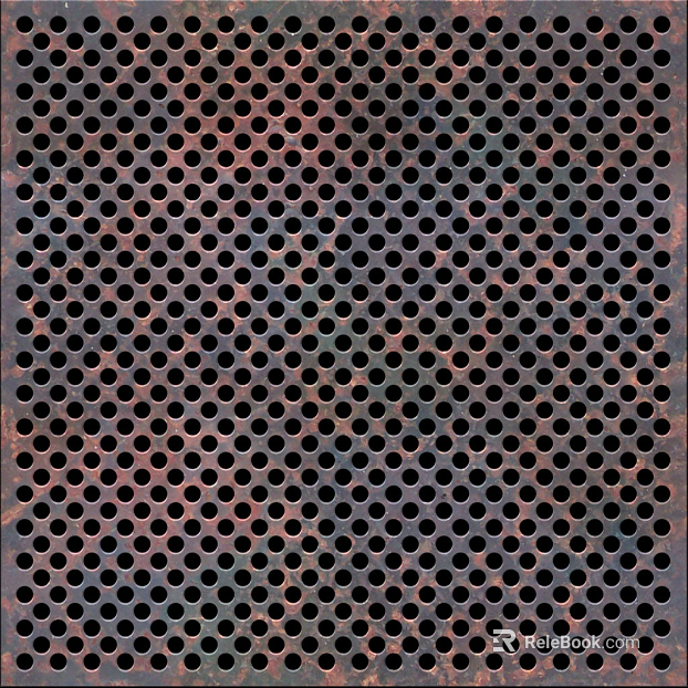 Retro Perforated Panel texture