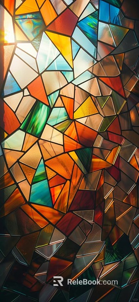 Stained Glass Art Glass Ice Crack Glass texture