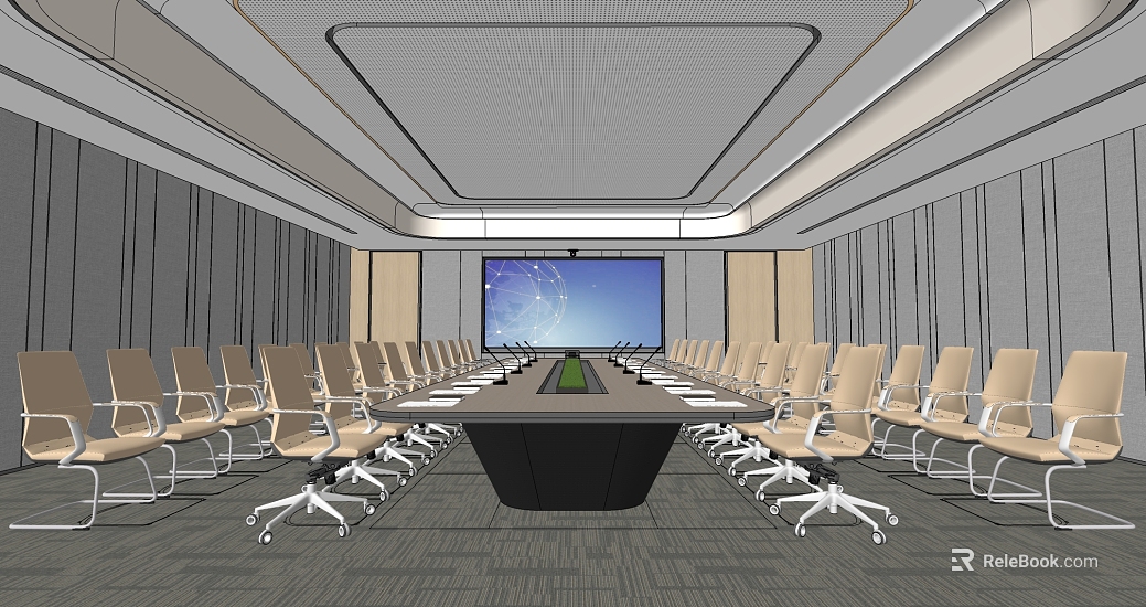 Modern Dark Grey Office Carpet Meeting Room texture