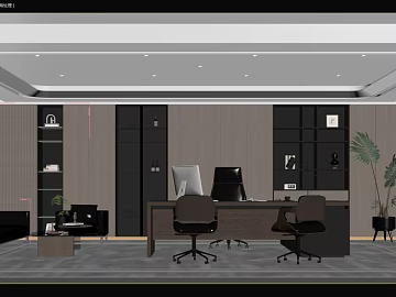 Modern Light Wood Office Space Wall Panel texture (ID:ffaeh934524)