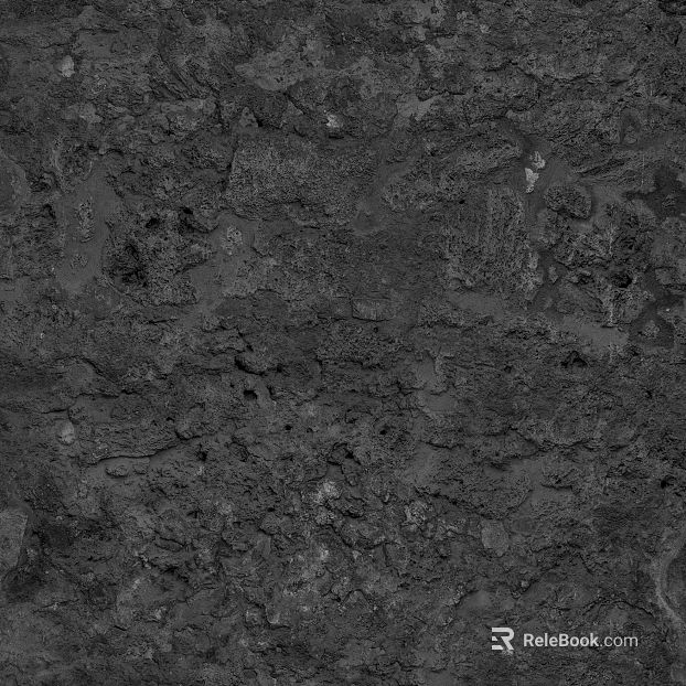 Dark gray rubble wall finish texture