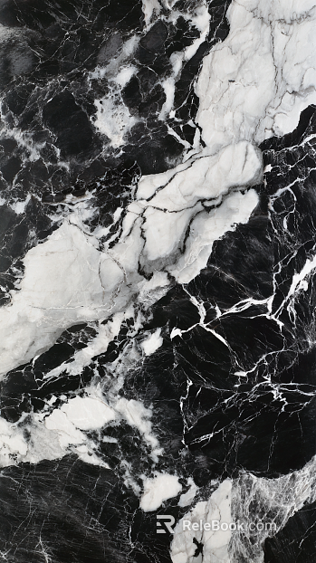 White Cloud Marble Natural Stone Black and White Texture Ink Effect Classical Elegant Modern Simple texture