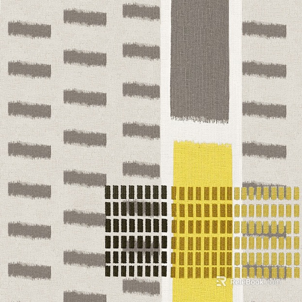 Gray white yellow geometric pattern cloth soft fabric texture