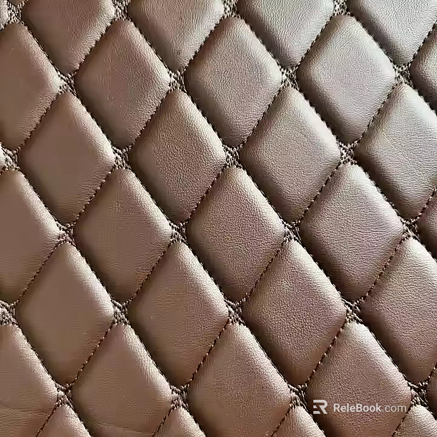 Rhomboid-Plaid Soft Leather texture