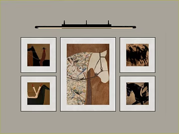 Abstract Wind Animal Theme Combination Decorative Painting texture (ID:ffaeh737791)