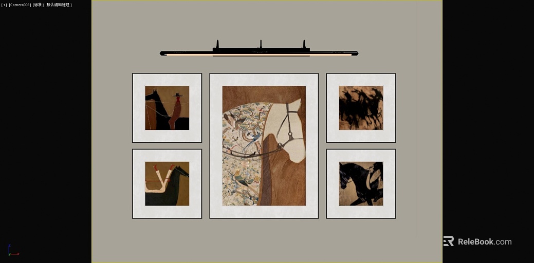 Abstract Wind Animal Theme Combination Decorative Painting texture