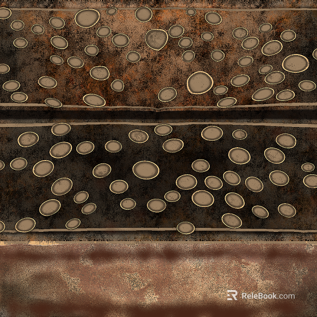 Brown old metal wall decoration board texture