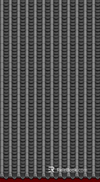 Dark gray Chinese green tile roof tiles texture
