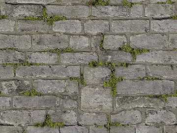 Grey moss brick wall exterior wall finish texture (ID:ffaeh578396)