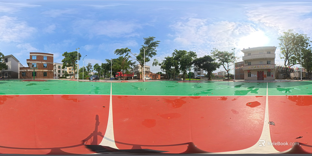 Outdoor Basketball Court HDR texture