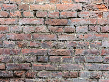 Modern old-fashioned red brick wall industrial wind brick wall dilapidated brick wall 3d model